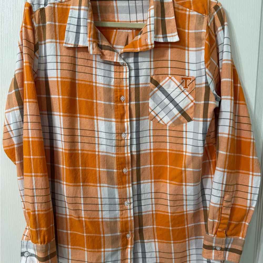 UT Tartan Long Sleeve Button Down Shirt